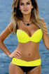 Sexy Padded Gather Push-Up Bikini Set